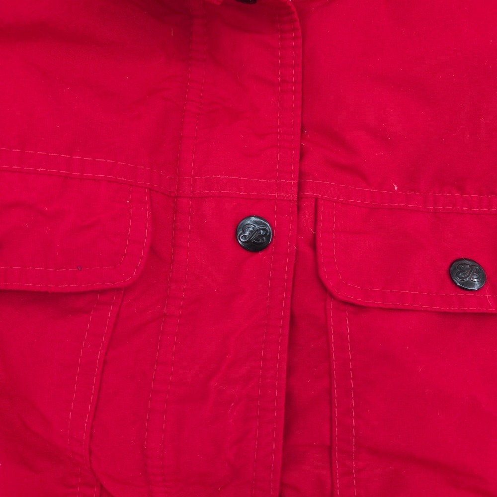 VTG Eddie Bauer Down Vest Men's Med Red Goose Down Puffer USA Made 80s 90s - Picture 4 of 9